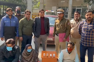 Three thugs including mother son arrested in rohini delhi