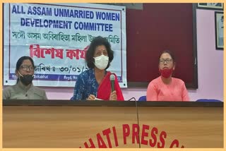 addressing-a-press-conference-of-the-assam-unmarried-women-development-committee