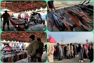 Army Organized Weapon Display for Students