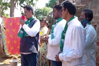 angul bjd candidate started  panchayat election campaign