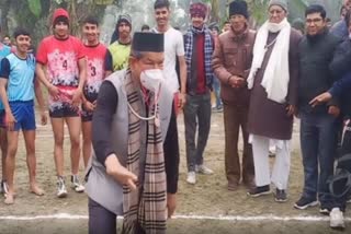 Harish Rawat played Kabaddi