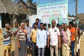 candidate campaigning at rajpur panchayat