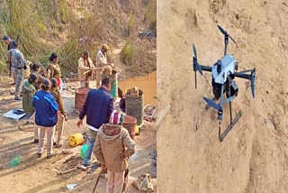 Patna police drone raid
