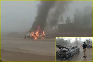 car-caught-fire-in-panchkula