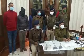 मोतिहारी में चार बदमाश गिरफ्तार