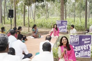 மேவானியில் விவசாயிகளுடன் கலந்துரையடிய பாலிவுட் நடிகை ஜூஹி சாவ்லா