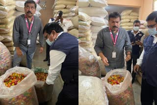 Food Security officer raid , adulterated food seize in Tamil Nadu, சென்னையில் 15 டன் அப்பளங்கள் பறிமுதல்!