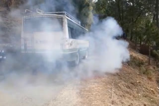 HRTC buses spreading pollution in Karsog