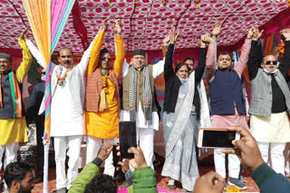 CM Pushkar Dhami rally in support of BJP candidate