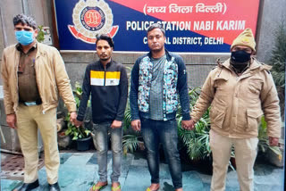 two persons arrested for robbery in nabi karim delhi