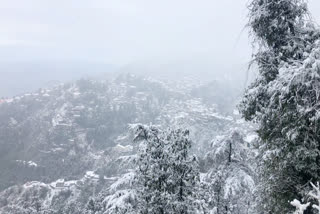 snowfall in mussoorie