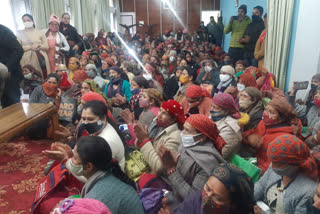 Mahila Mandal Milan program in rampur