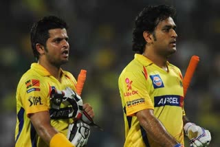 dhoni raina