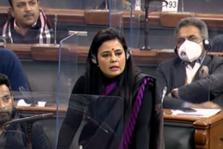 unable to finish her speech mahua moitra got angry in lok sabha