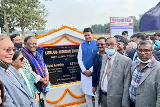 Tripura CM lays foundation stone for third border haat