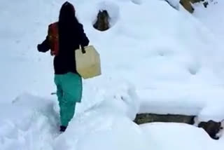 Health worker walks 6kms on snow to vaccinate students in Himachal Pradesh