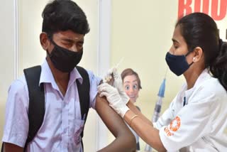 First dose of vaccine was given to 65 percent of eligible adolescents in the countr