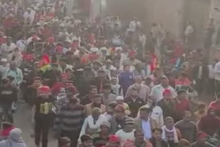 Rally of Aslam Chaudhry in Noida: شیر آیا کے نعروں سے گونج اٹھا اسلم چودھری کا جلوس