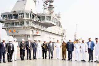 "The delegation interacted with Vice-Admiral M A Hampiholi, Flag Officer Commanding - in - Chief, Southern Naval Command, on 3 February and held discussions on various defence cooperation issues with the Indian team," the Navy said on Friday.