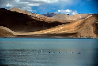 China is building a bridge over Pangong Lake in illegally occupied territory says Government in Parliament