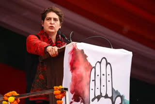 priyanka gandhi up election  yogi adityanath speech  five state election  പ്രിയങ്ക ഗാന്ധി തെരഞ്ഞെടുപ്പ് പ്രചാരണം  ഉത്തർപ്രദേശ് തെരഞ്ഞെടുപ്പ്  യോഗിക്കെതിരെ കോണ്‍ഗ്രസ്