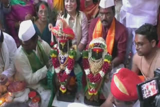 Royal wedding ceremony of Shri Vitthal and Rukmini mata