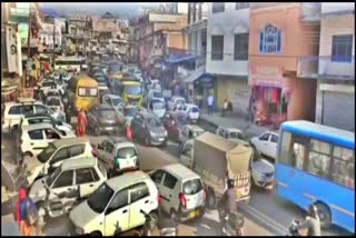 traffic jam problem in ghumarwin