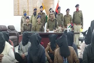 मुजफ्फरपुर में 10 अपराधियों की गिरफ्तारी