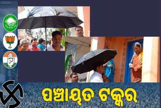 Panchayat Election : ଛତା ଧରି ପ୍ରଚାର ମଇଦାନରେ ପ୍ରାର୍ଥୀ