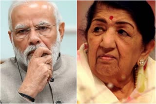 demise of legendary singer Lata Mangeshkar  singer Lata Mangeshkar death  Prime Minister expressed condolence  ലത മങ്കേഷ്‌കറുടെ മരണത്തിൽ അനുശോചിച്ച് പ്രധാനമന്ത്രി  ലത മങ്കേഷ്‌കർ  പ്രധാനമന്ത്രി അനുശോചിച്ചു