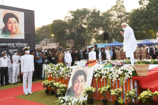 Lata Mangeshkar cremated with full state honours