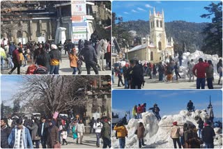 Snowfall in shimla