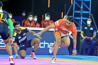 Gujarat Giants beat Bengaluru Bulls  Gujarat Giants  Bengaluru Bulls  गुजरात जायंट्स  बेंगलुरु बुल्स  प्रो कबड्डी लीग  Sports News  खेल समाचार