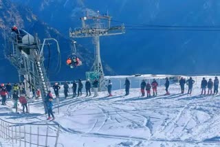 राष्ट्रीय शीतकालीन खेल  National Winter Games started in Auli  chamoli latest news  चमोली में विंटर गेम्स शुरू  मुख्य सचिव डॉ. एसएस संधू