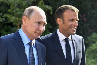 Macron, who is set to meet in the Kremlin with Russian President Vladimir Putin before visiting Ukraine Tuesday. Before heading to Moscow, Macron had a call Sunday with U.S. President Joe Biden.