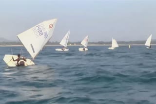 Training for Asian Championship Yacht competitors at the Karwar beach, asian sailing championships, yacht competition training india, yacht competition india, asian sailing championships 2022 abu dhabi