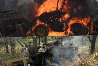 Maoists set ablaze bulldozer, tractor in Odisha's Kantamal as Panchayat polls near
