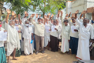 sababul farmers protest in guntur