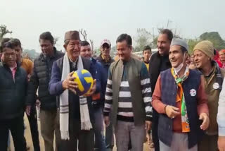 Harish Rawat played volleyball in Haldwani