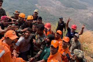 Kerala trekker stuck on hill in Malampuzha rescued after 45 hours
