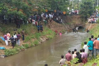 കാർ കനാലിൽ വീണ് രണ്ടു പേർ മരിച്ചു; അഞ്ച് പേര്‍ക്ക് പരിക്ക്