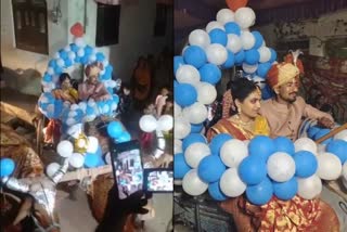 Brother surprises bride with a unique farewell, bidaai on bullock cart in khandwa, brides farewell on bullock cart in madhya pradesh