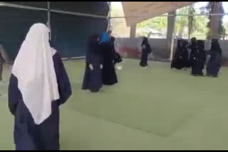 Unique protest on hijab controversy