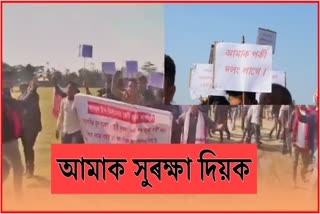 Majuli villagers protest