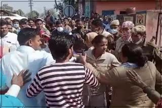 Clash With Police in Bansur