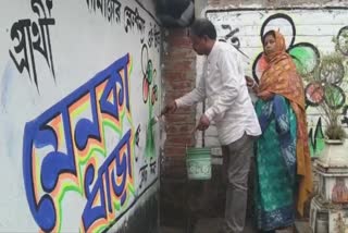 TMC MLA starts campaigning