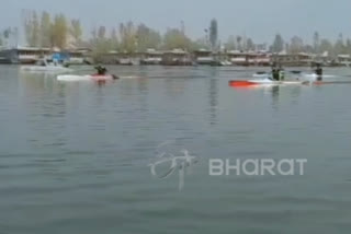 Ahead of Junuior Rowing Championship in Kashmir Srinagars Dal Lake witnesses surge in water sports training