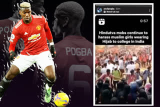 French Footballer Paul Pogba shares video on hijab row, criticizing 'Hindutva mobs'