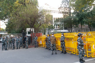 10-15 students protesting the Hijab ban at Karnataka Bhawan in New Delhi's Chanakyapuri were detained by the police.