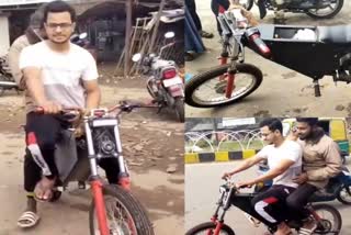 bca-third-year-student-made-electric-motor-bike-during-lockdown-in-bokaro